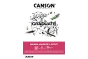 Kreativitet & Hobbyartikler - Canson Graduate Manga Marker Layout Pad A4 70G 50 SH - 17-31250P024