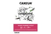 Kreativitet & Hobbyartikler - Canson Graduate Manga Marker Layout Pad A3 70G 50 SH - 17-31250P025