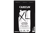 Kreativitet & Hobbyartikler - Canson XL Dessin Noir DS A4 150G Spiral 40 SH - 17-400039086
