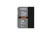 Kreativitet & Hobbyartikler - Canson One Art Book 21.6x27.9 cm 100G Spiral 80 SH Portrait - 17-400039212