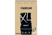 Kreativitet & Hobbyartikler - Canson XL Kraft LD A5 90G Spiral 40 SH - 17-400082832