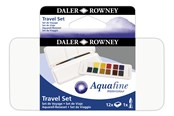 Kreativitet & Hobbyartikler - Daler-Rowney Aquafine Watercolour Travel Set 12 col - 16-131900001
