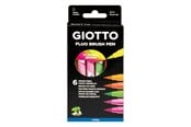 Skrive- og Tegneværktøjer - Giotto Turbo Soft Brush Fluo Colours 6 pcs BL - 11-427200