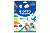 Skrive- og Tegneværktøjer - Giotto Decor Textile Paint Markers 12 pcs BL - 11-494900