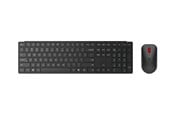 Tastatur - Lenovo Pro Combo 6000 - Tastatur & Mus sæt - Nordisk - Sort - 4X31S04854