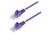 Netværkskabel - StarTech.com patch cable - purple - Lilla - 0.25m - N6PAT25CMPLS