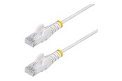 Netværkskabel - StarTech.com patch cable - white - Hvid - 0.25m - N6PAT25CMWHS