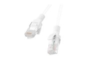 Netværkskabel - Lanberg patch cable - 3 m - white RAL 9010 - Hvid - 3m - PCU5-10CC-0300-W