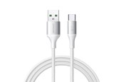 USB kabel - Joyroom S-A28 Flash Series 3A USB-A - USB-C Cable 1m - White - S-A28_ACW1