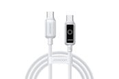 USB kabel - Joyroom S-A55 StarFlight 100W USB-C - USB-C Cable 1.2m - White - S-A55 C-C 100W 1.2 white
