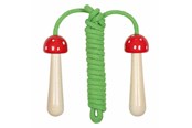 Udendørsleg - Goki Skipping Rope Wooden Handles Mushroom - 63862