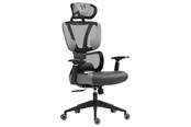 Gamer Stol - L33T FuzionX Ergo Gamer Stol - Grå - Netstof - Op til 120 kg - 3062006
