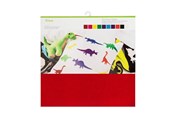 Labelprinter - Cricut - craft material - 305 x 305 mm - 10 sheets - red pink yellow green blue turquoise orange black white - felt - 2003830