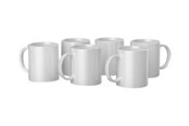Labelprinter - Cricut - unfinished mug - white - ceramic (pack of 6) - 2008942