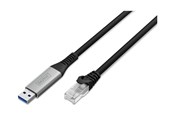Netværkskabel - DIGITUS network cable - 15 m - black - Sort - 15m - AK-300600-150-S