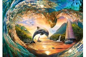 Puslespil - Ravensburger Dolphin's Heart Leap (1000) - 12001711