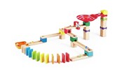 Konstruktionslegetøj - Hape Wooden Marble Track Set Domino - 50pcs. - E1102
