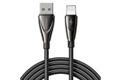 USB kabel - Joyroom Pioneer Series SA31-AL3 USB-A / Lightning 3A 1.2m Cable - Black - 6956116759520
