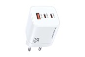 Mobil - Adaptere & Opladere - Wozinsky GaN Charger CGWCW 65W USB-A / 2 x USB-C - White - 5907769308543