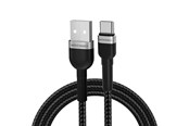 USB kabel - Wozinsky WNBAC1 USB-A / USB-C 2.4A 1m Cable - Black - 5907769308710