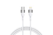 USB kabel - Wozinsky  WSTCL1 Lightning / USB-C PD 27W 1 m Cable - White - 5907769308772