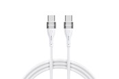 USB kabel - Wozinsky WSTCC2 USB-C / USB-C PD 65W 2 m Cable - White - 5907769308802