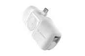 Powerbank - Wozinsky WF16-YCS 5000mAh 15W USB-C Mini Power Bank with Built-in USB-C Cable and Apple Watch Charger - White - 5000 mAh - 5907769364471