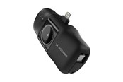 Powerbank - Wozinsky WF16-YLS 5000mAh 15W Lightning Mini Power Bank with Built-in USB-C Cable and Apple Watch Charger - Black - 5000 mAh - 5907769364532