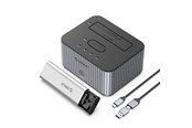 Harddisk - tilbehør - ORICO IT28E-C 2-Disk Docking Station with M.2 NVME - ORICO-IT28E-C-EU-GY-BP-HU