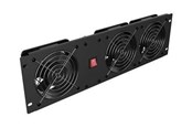 Rack skabe - Lanberg - rack fan panel (vertical) - with three fans - 3U - AK-1506-B