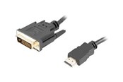 Skærmkabel - Lanberg adapter cable - HDMI / DVI - 1.8 m - CA-HDDV-20CU-0018-BK