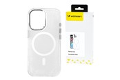 Mobil - Covers & Cases - Wozinsky Glitter Case with Mag Safe for Samsung Galaxy S25 - Transparent with Glitter - 5907769370427
