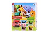 Kreativt Legetøj - Playgo Animal Island Clay Set - 6 Clay Pots - 8204