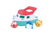 Babylegetøj - Playgo Bath Set Boat with Spray Figures - 4pcs. - 1839