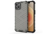 Mobil - Covers & Cases - Hurtel Honeycomb Case for iPhone 14 Armored Hybrid Cover Black - 5907769348884