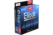 Musik & DJ Instrumenter - Elixir Strings 16566 - Nikkelbelagt stål - Elektriske strenge - Nanoweb - Super Light (09-42) - 3-PAK - CEL 16566