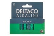 Batteri - Deltaco battery - 20 x AAA / LR03 - Alkaline - LR03-20B