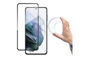 Mobil - Covers & Cases - Wozinsky  Full Cover Flexi Nano Glass Film Tempered Glass with Frame Samsung Galaxy S21+ 5G (S21 Plus 5G) Black - 9111201928305