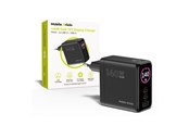 Mobil - Adaptere & Opladere - Mobile Origin 140W GaN Display Charger PW21 - 2x USB-C + USB-A - MO-140WDCH-PW21