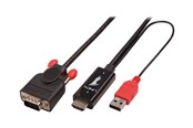 Skærmkabel - Lindy HDMI to VGA Adapter cable - video converter - black - 41457