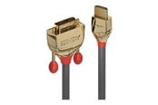 Skærmkabel - Lindy Gold Line adapter cable - HDMI / DVI - 3 m - 36196