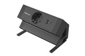 Strømkabel (ekstern) - Fellowes Power Desk Type F - Black - 100137172