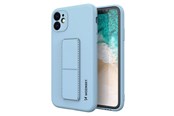 Mobil - Covers & Cases - Wozinsky Kickstand Case Silicone Case with Stand iPhone 12 Light Blue - 9111201940338