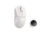 Mus - WLMouse HUAN Stainless Magnesium Alloy / Wireless 8K - Gaming Mus - Optisk - 5 knapper - Hvid - HUAN-WHITE-O