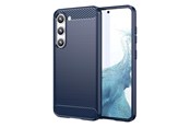 Mobil - Covers & Cases - Hurtel Carbon Case for Samsung Galaxy S23+ Flexible Silicone Carbon Cover Blue - 9145576268544