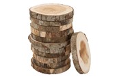 Kreativitet & Hobbyartikler - Colorations - Raw Wooden Discs 8-10cm 12pcs. - 38WD19