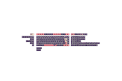 Tastatur - Keychron PBT Full Keycap Set Lunar Witch - Keycaps - Nordisk - Lilla - PBT-112-BO
