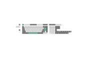 Tastatur - Keychron PBT Full Keycap Set Gray White Mint - Keycaps - Nordisk - Hvid - T65