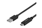 USB kabel - Deltaco - USB-C cable - 24 pin USB-C to USB - 1 m - USBC-1004-LSZH