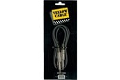 Audio kabel - Yellow Cable P050 - 2 x 1/4" Jack/Jack patchkabel 50cm. - ECO P050